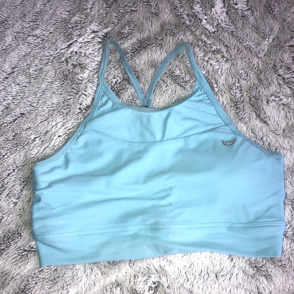 Light Blue Small Size Up Company Sports Bra